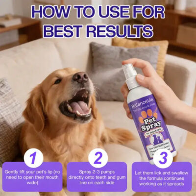 BalanceVie Zinc-Gluconate Pet Spray For Dogs & Cats with zinc gluconate