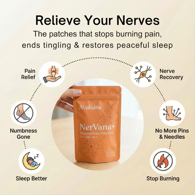 Avalaine NerVana+ Magnesium Patches with B12 + ALA with magnesium complex