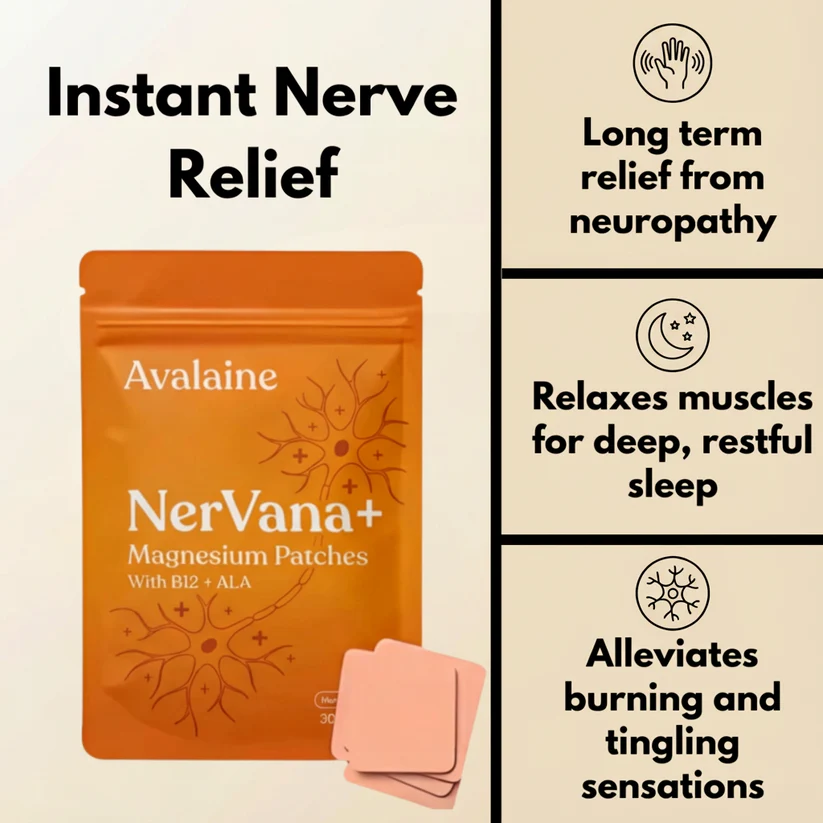 Avalaine NerVana+ Magnesium Patches with B12 + ALA for an overnight personal care routine