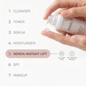 Sereia Instant Lift PDRN + Peptide Firming Serum with niacinamide and hyaluronic acid