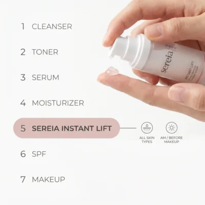 Sereia Instant Lift PDRN + Peptide Firming Serum with niacinamide and hyaluronic acid