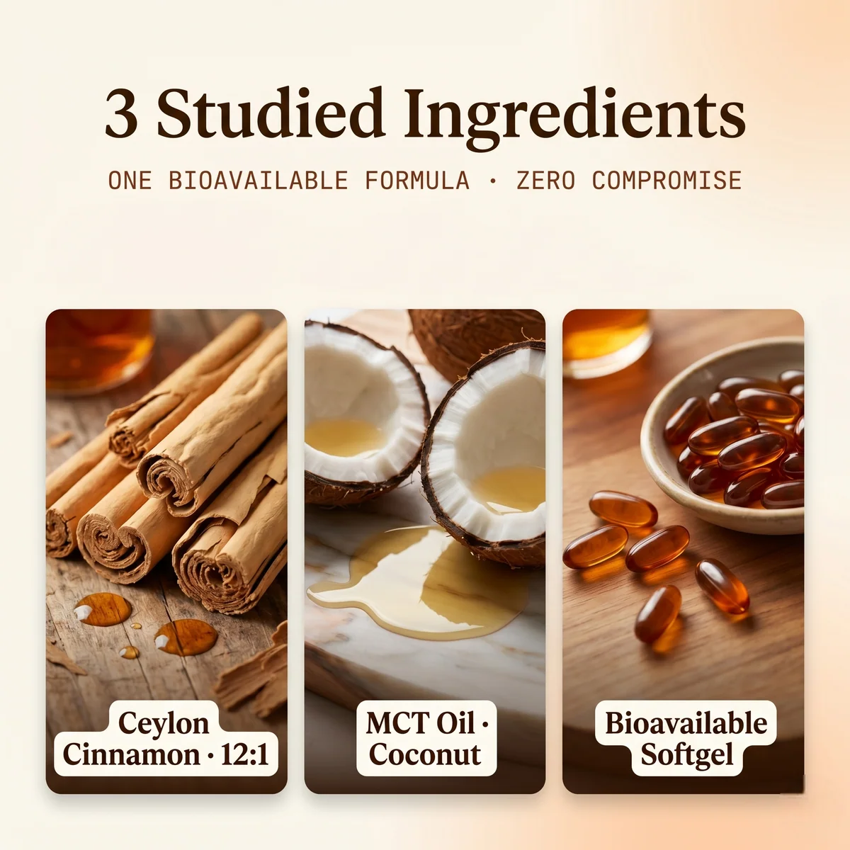 CINNARA 7200mg Ceylon cinnamon softgels