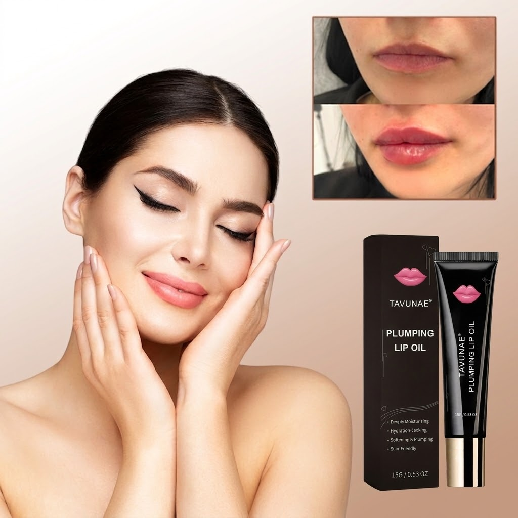 Tavunae® Plumping Lip Oil for soft glossy lips