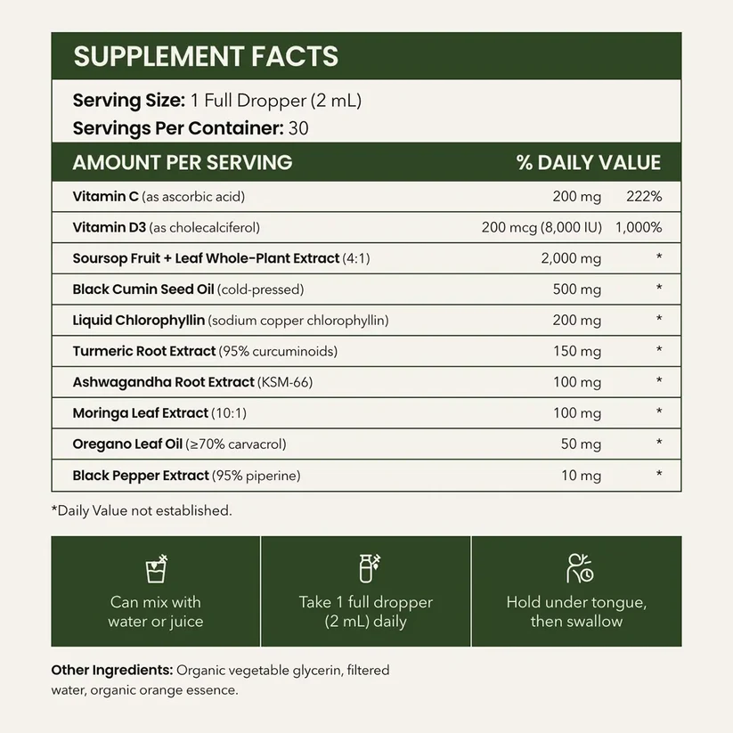 Voraya 10-in-1 Soursop Extract Drops