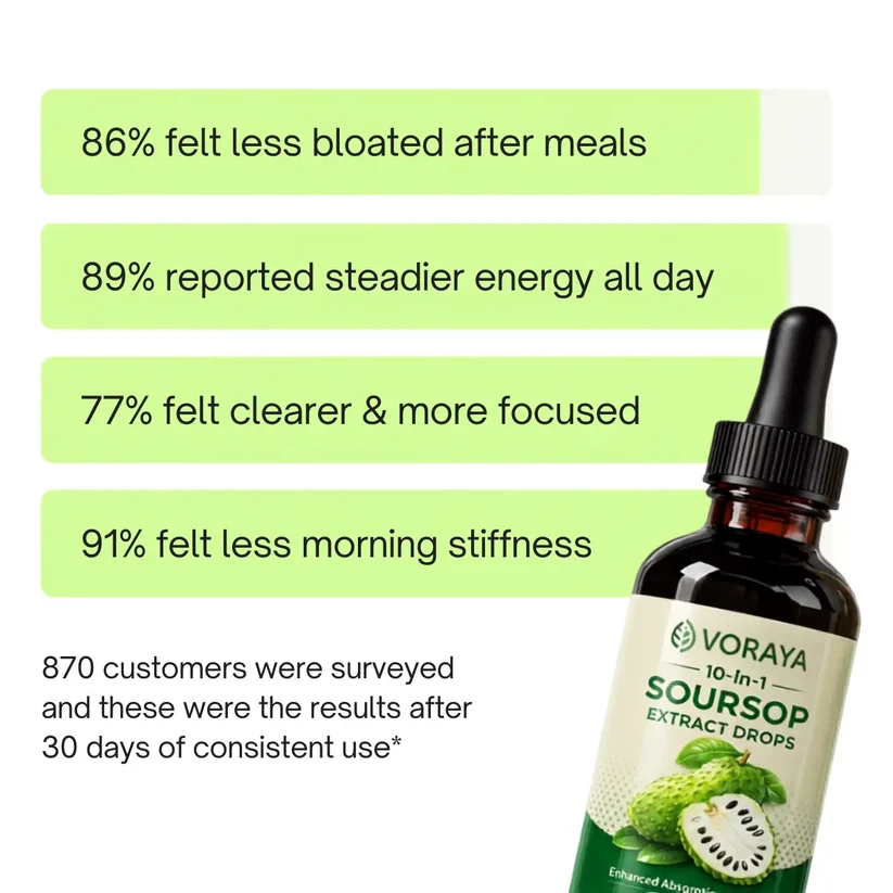 Voraya 10-in-1 Soursop Extract Drops with soursop and turmeric
