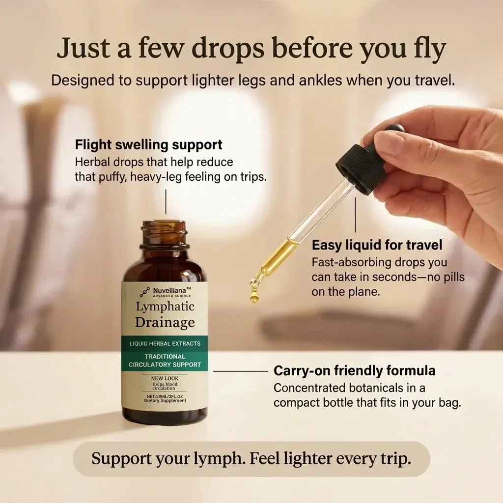 Nuvelliana™ Lymphatic Drainage Liquid Herbal Extracts for daily wellness routines