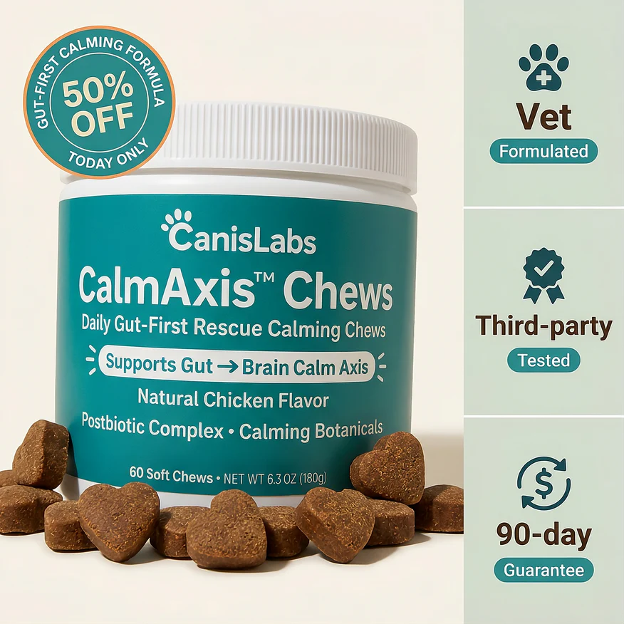 CanisLabs CalmAxis™ Chews For Dogs for daily canine supplementation