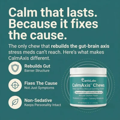 CanisLabs CalmAxis™ Chews with postbiotics and ashwagandha