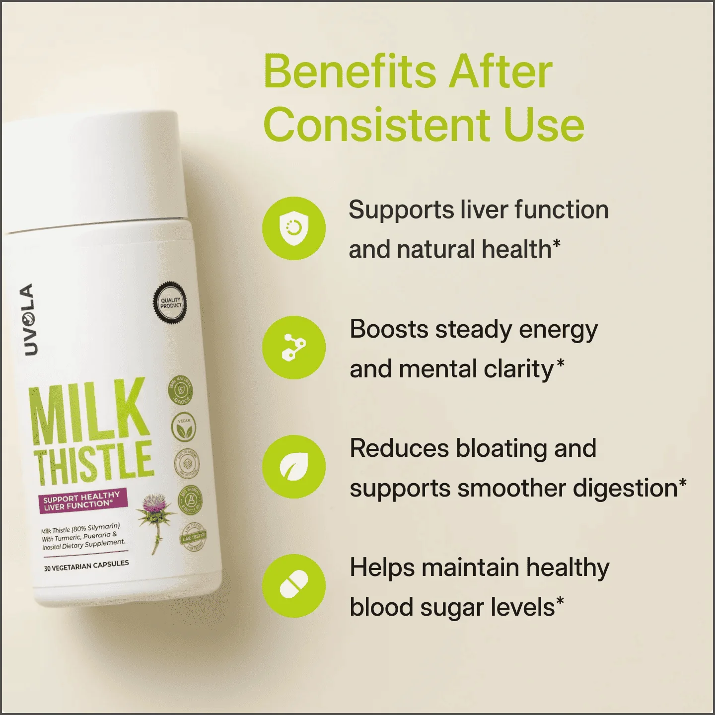 UVOLA milk thistle supplement