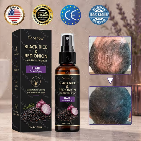 Dobshow® lightweight black rice hair root spray