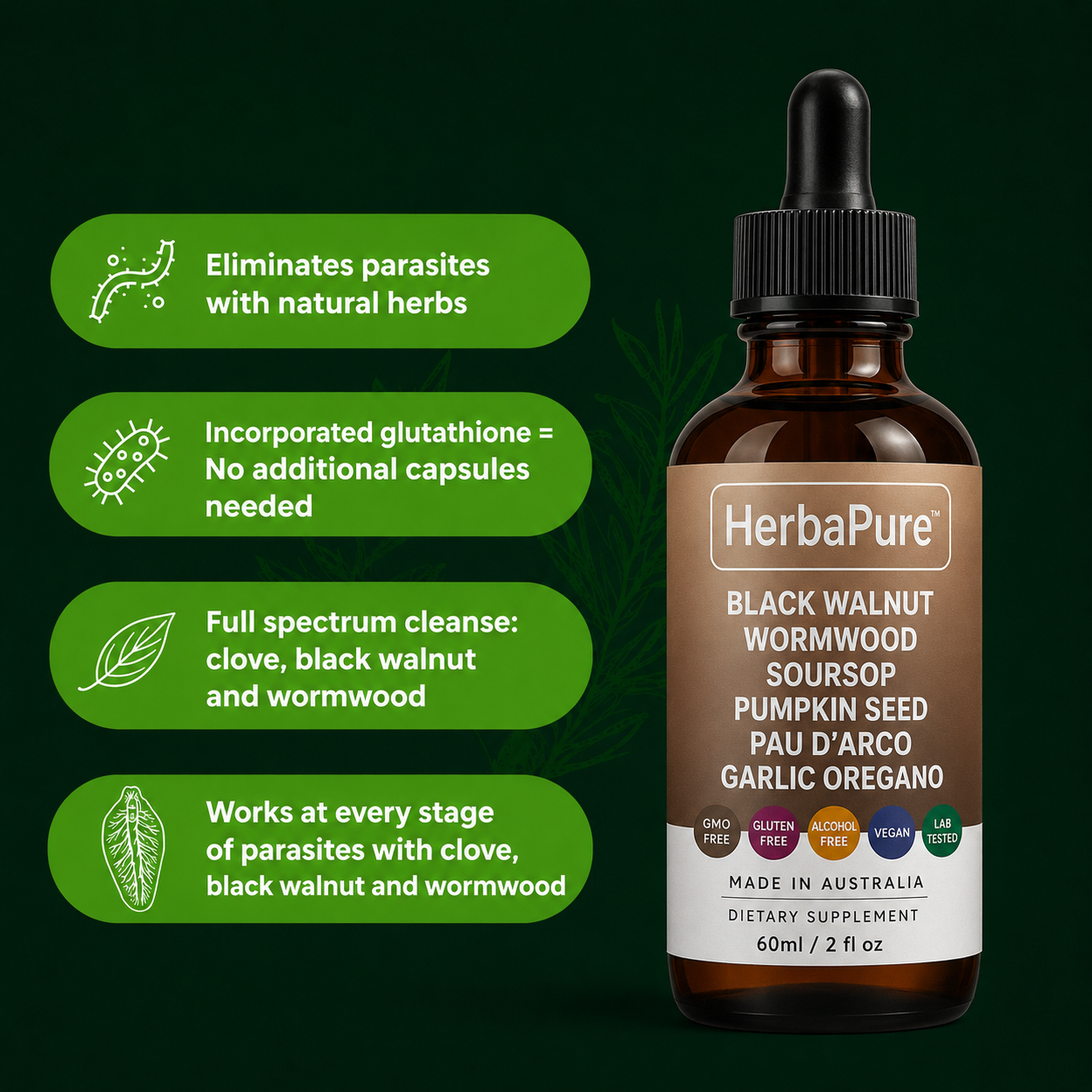 HerbaPure™ liquid supplement with black walnut
