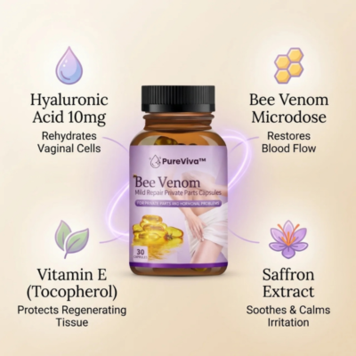 PureViva™ hormone-free capsules with bee venom microdose
