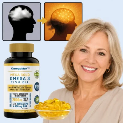 OmegaMax™ fish oil with 800 mg DHA and 600 mg EPA