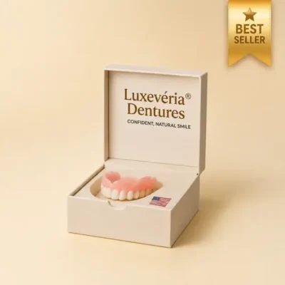 Luxevéria Dentures with thermo-elastic fitting material