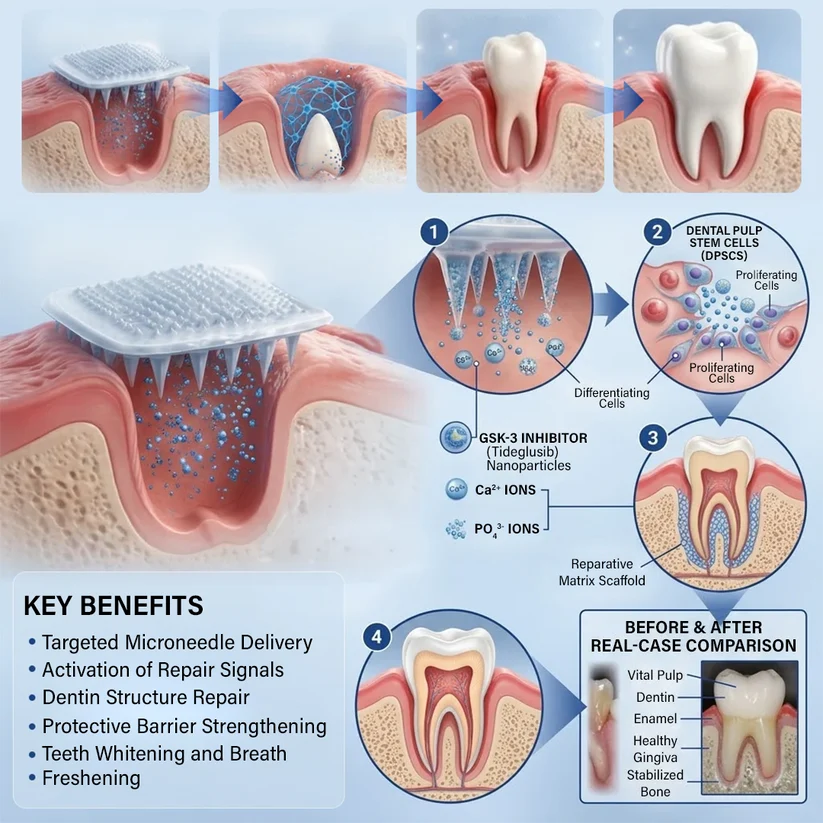 Ceoerty® fast-dissolving oral microneedle patch