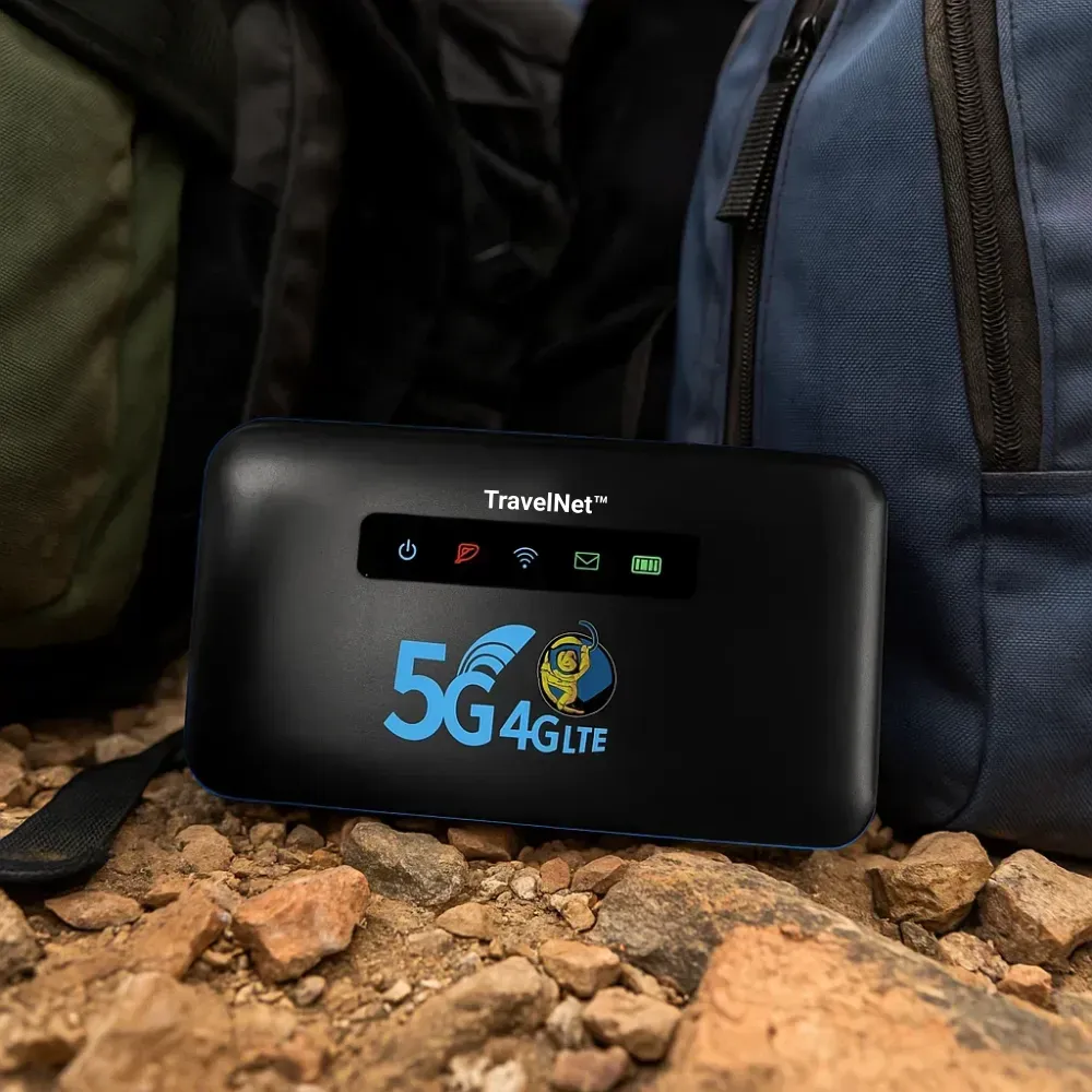 TravelNet portable hotspot for up to 10 devices