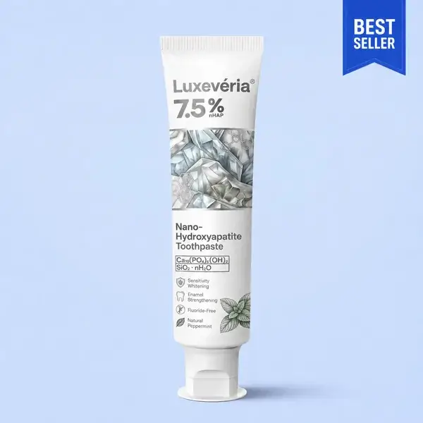 Luxevéria Nano-Hydroxyapatite Toothpaste with 20–100 nm particles