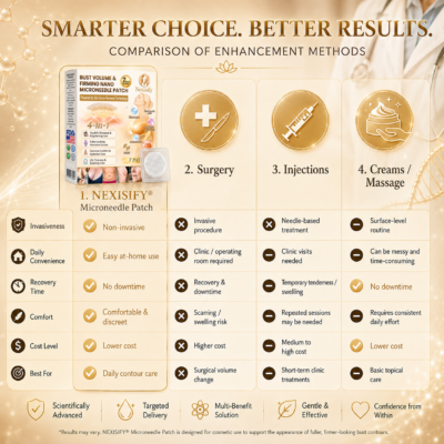 Nexisify® cosmetic nano microneedle contour patch