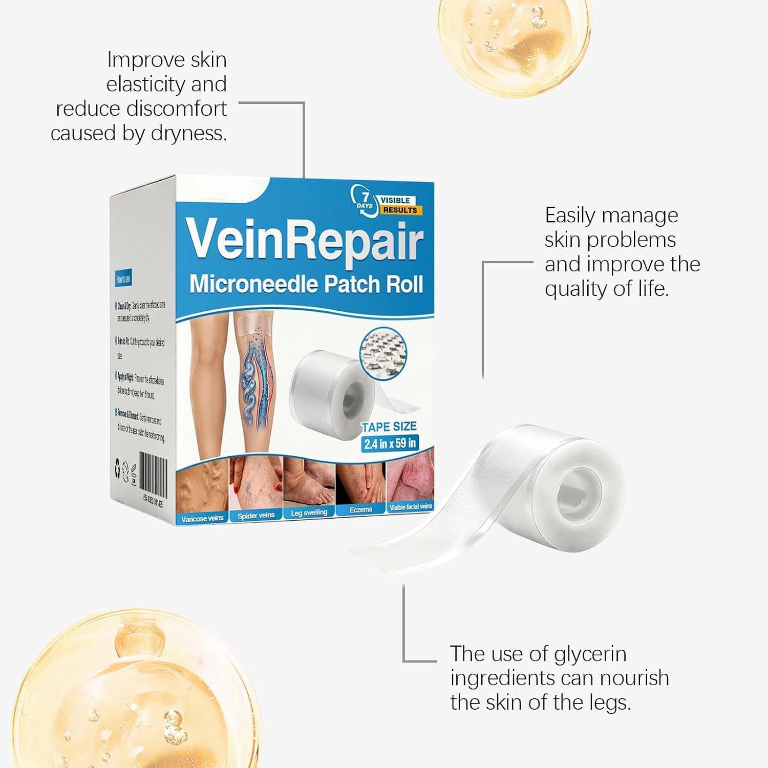 Seraplexe VeinRepair Microneedle Patch Roll