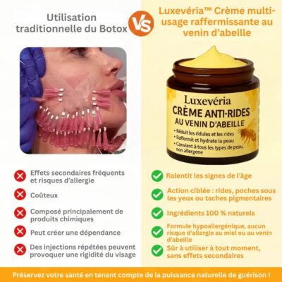 Luxevéria Crème au Venin d'Abeille pour le visage et le corps