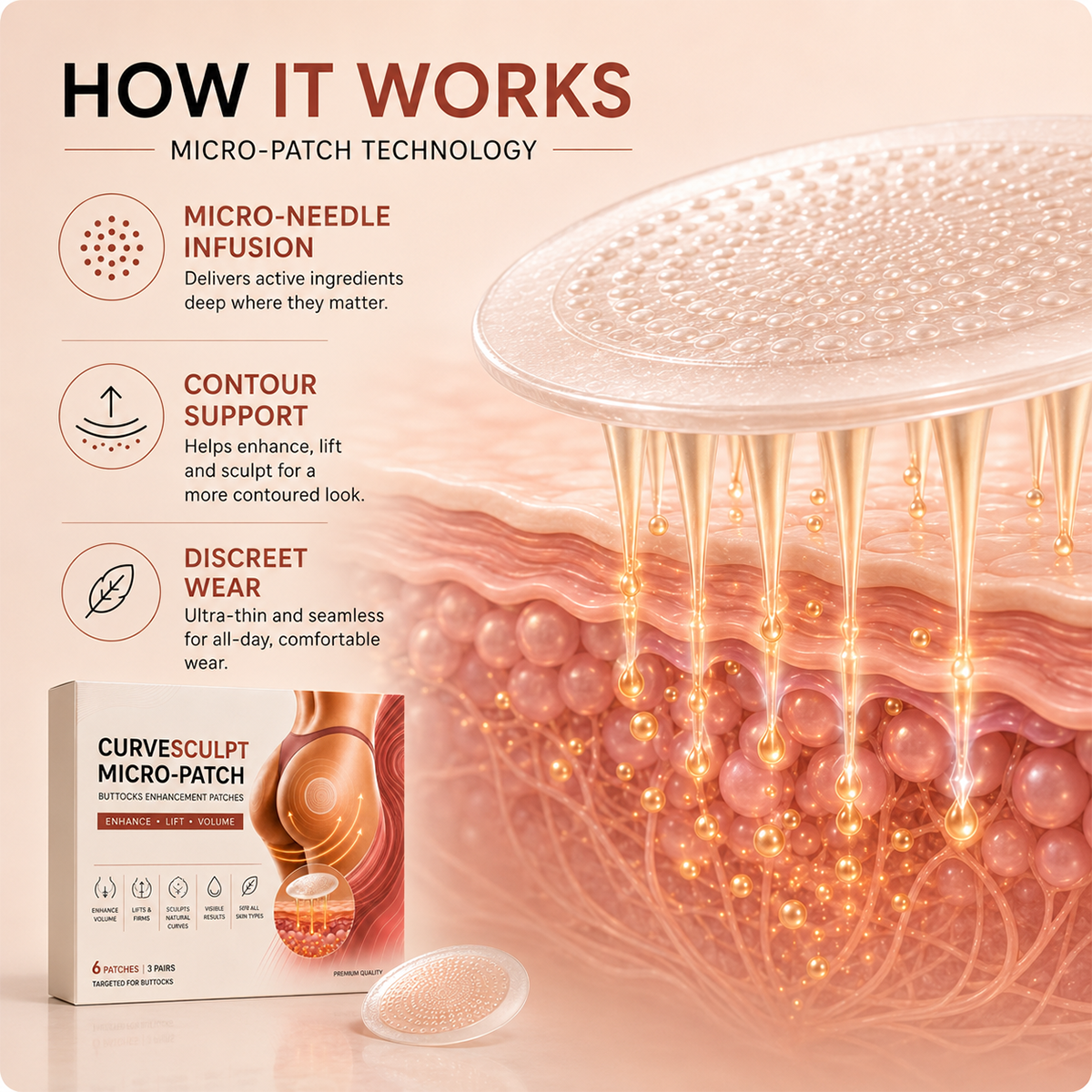 CurveSculpt™ Micro-Patch for targeted body care