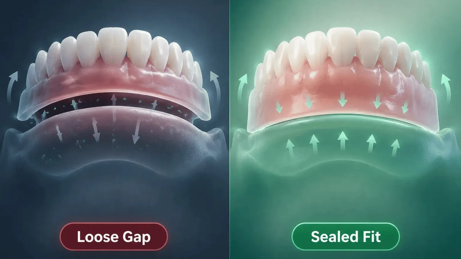 Luxevéria at-home moldable full dentures