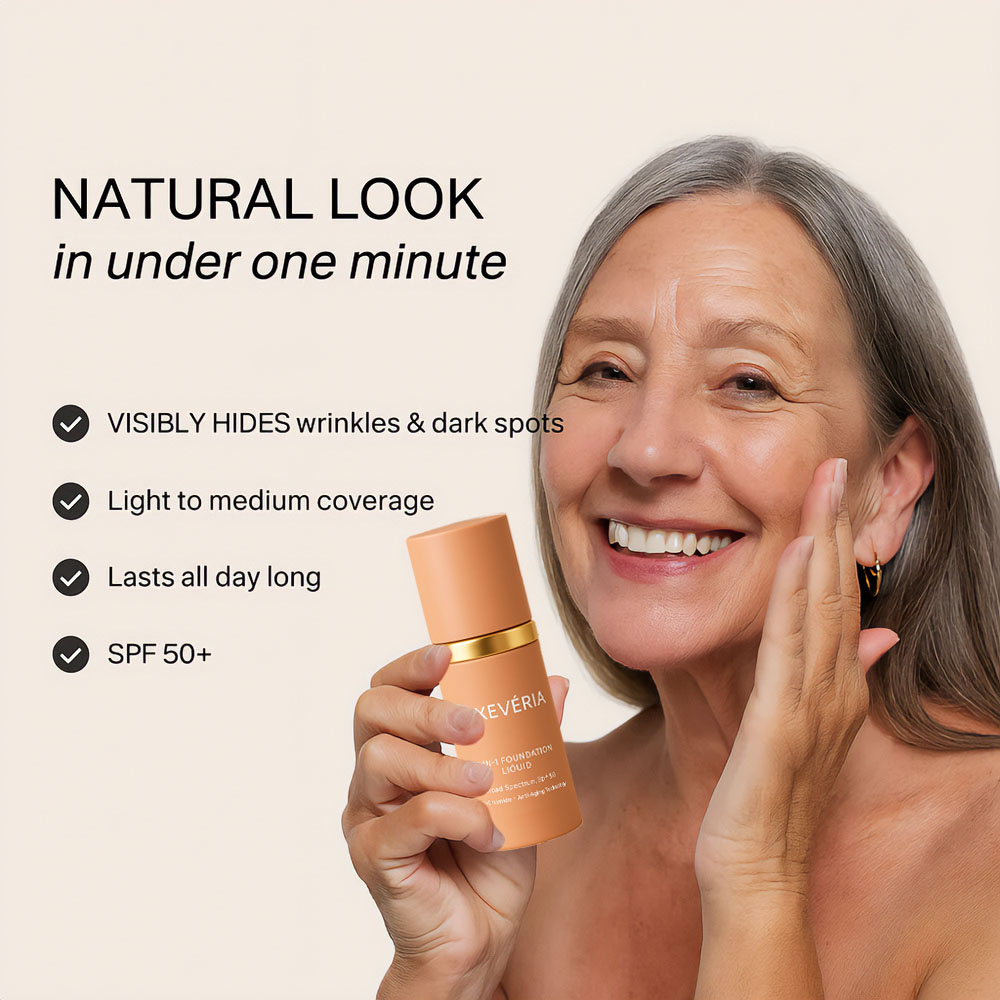 LUXEVÉRIA 4-in-1 Foundation Liquid with niacinamide