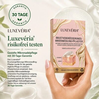 Luxevéria® kosmetisches Mikroneedling-Pflaster für den Brustbereich