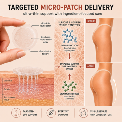 CurveSculpt™ body patch for smoother-looking skin