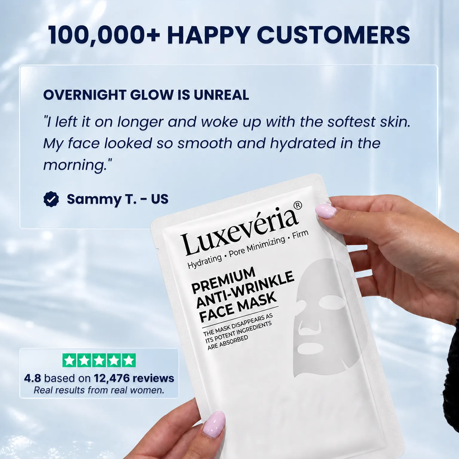 Luxevéria collagen mask with niacinamide complex
