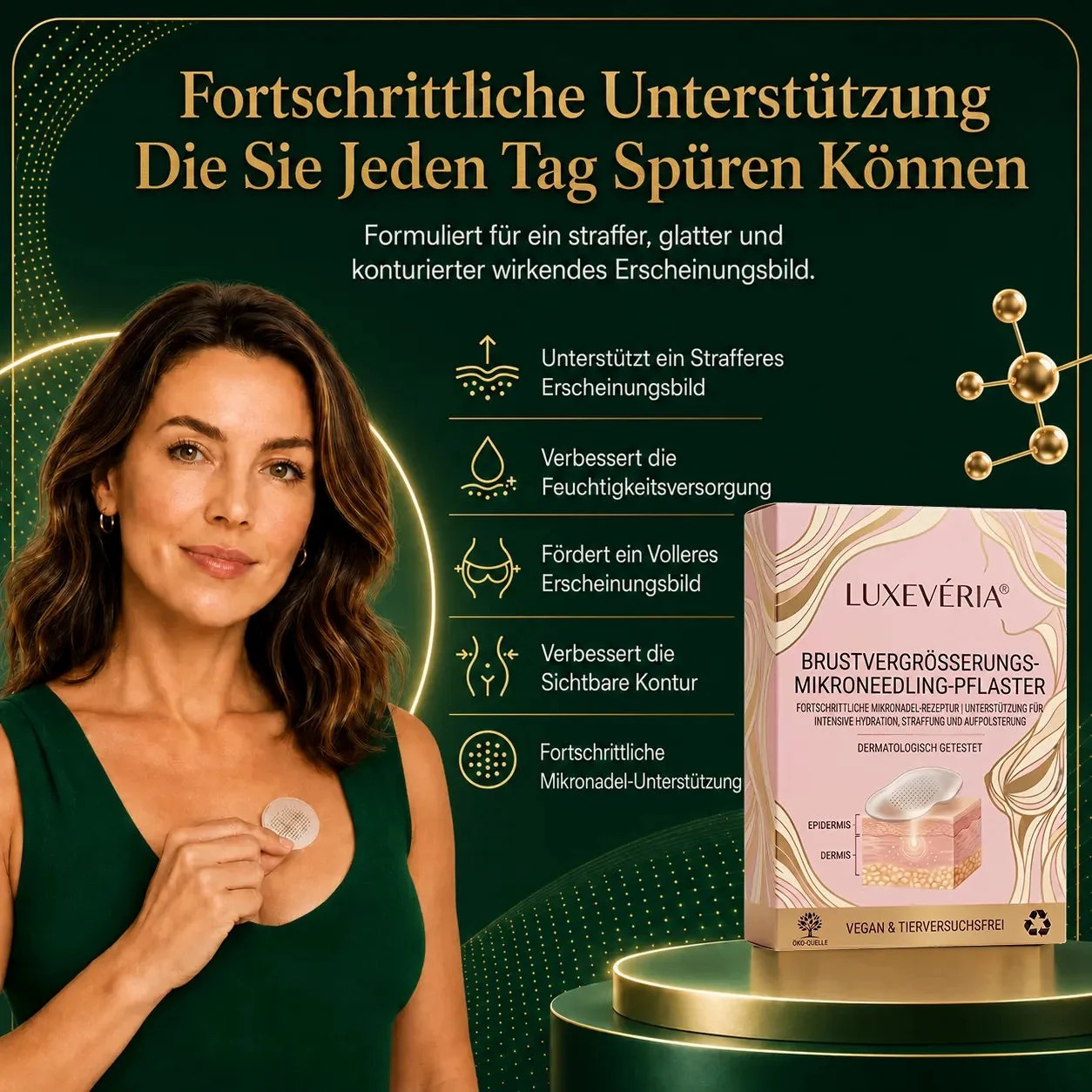 Luxevéria® dermatologisch getestetes Mikroneedling-Pflaster
