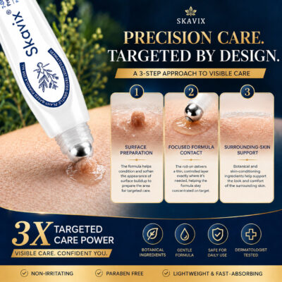 Skavix® cruelty-free precision rollerball pen for daily skincare