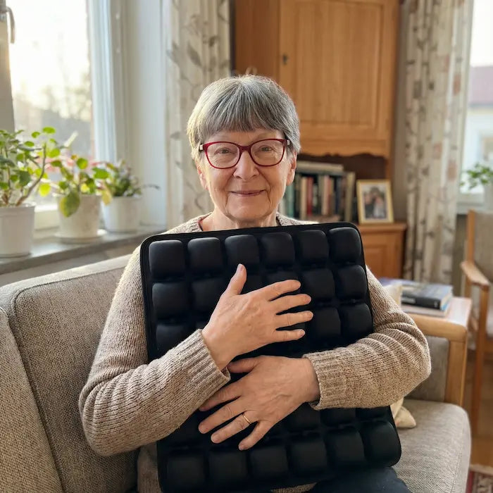 Alvar™ cooling seat cushion that resists flattening