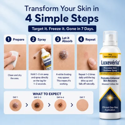 Luxevéria® targeted aerosol skin-care spray