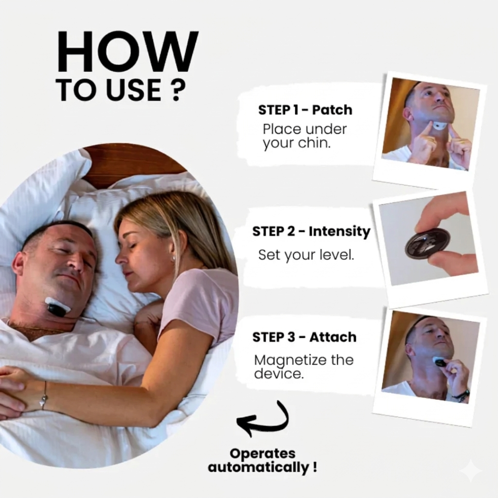 Alysora lightweight sleep collar with micro-current pulses
