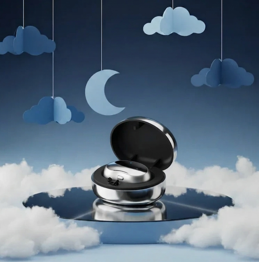 Alysora Neural Pulse device designed to support throat muscles during sleep