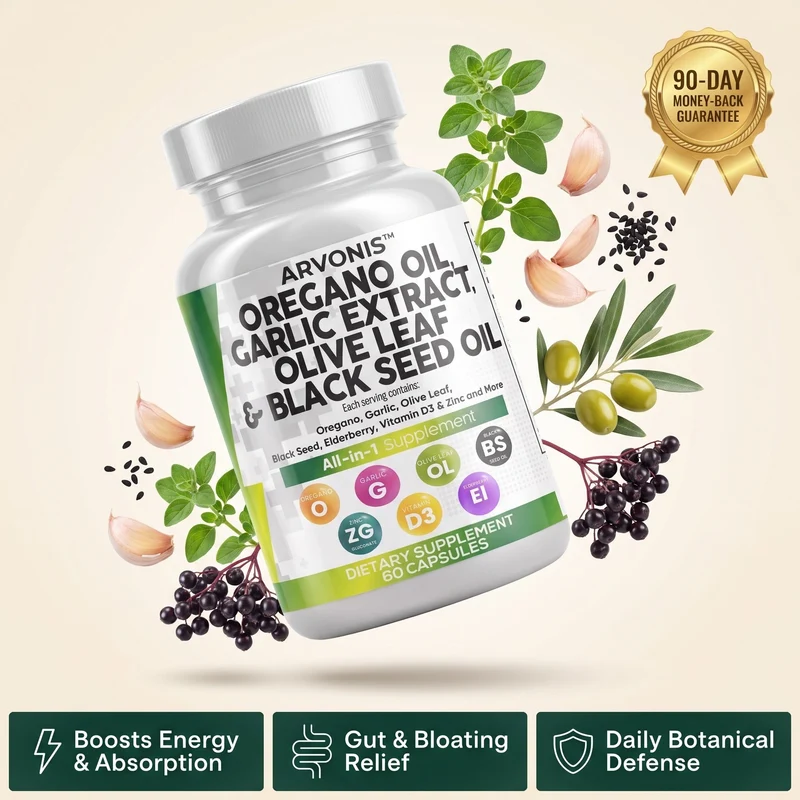 Arvonis™ oregano and garlic botanical supplement