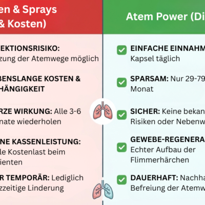 Atem Power™ Nahrungsergänzung mit Sulforaphan und Quercetin