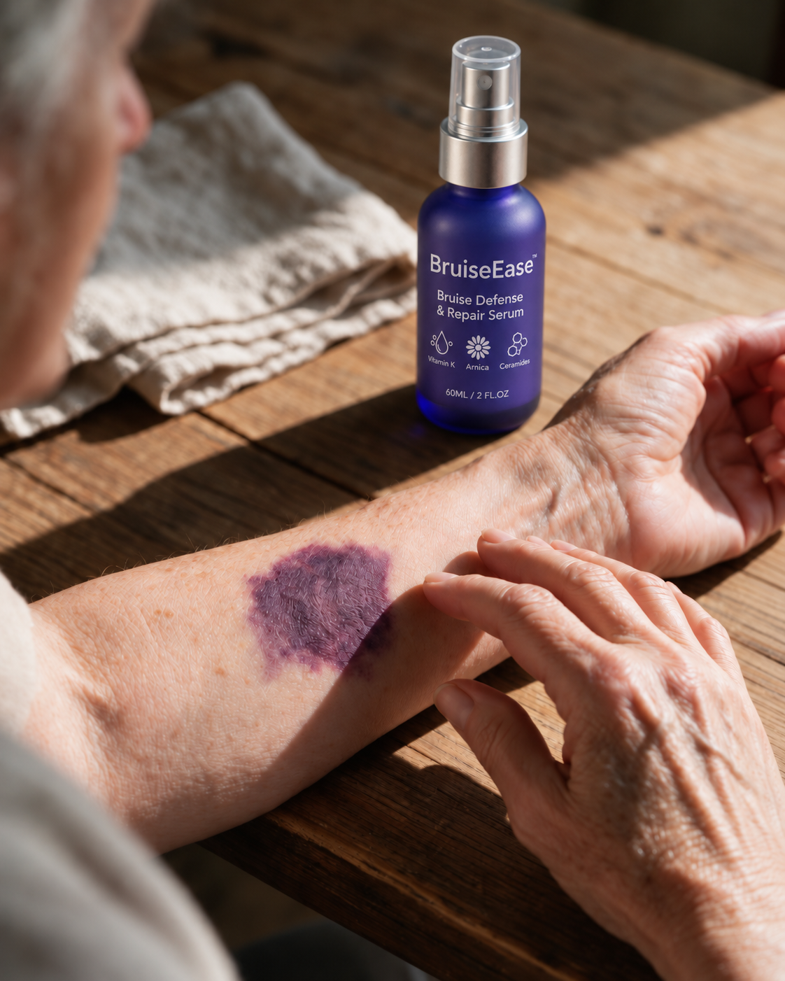 BruiseEase™ Bruise Defense & Repair Serum with Vitamin K, arnica and ceramides