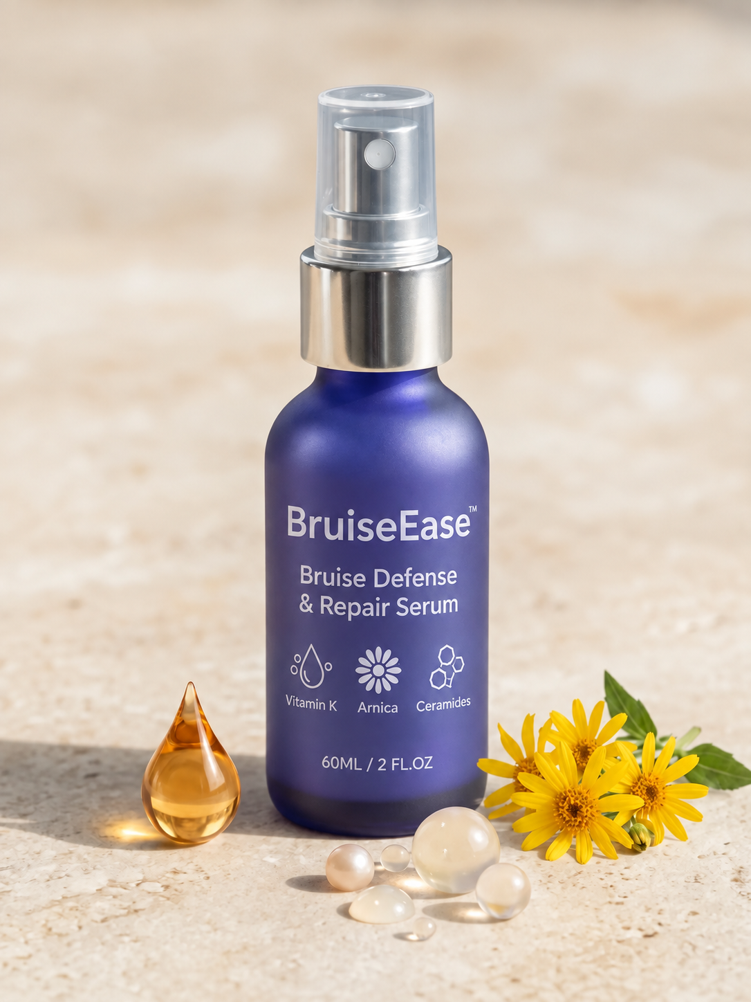 BruiseEase™ serum for mature, bruise-prone and fragile-feeling skin