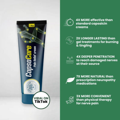 CapsaCare Nerve Relief Cream with 0.075% capsaicin