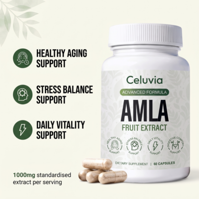 Celuvia capsules with 1000 mg standardized amla extract per serving