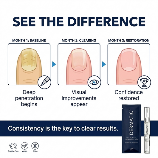 Dermatic™ topical nail fungus pen with undecylenic acid