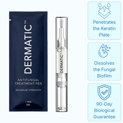 Dermatic™ 25% undecylenic acid pen for fungus-affected nails