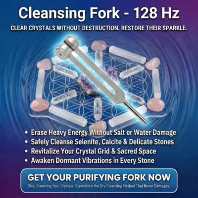 Dr. Meridian sound cleansing fork for crystals
