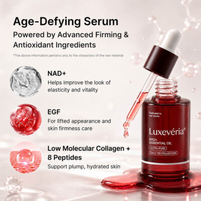 Luxevéria® NAD+ EGF Firming Serum with NAD+ and EGF peptide