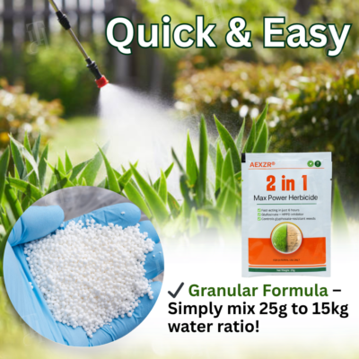 AEXZR® 2-in-1 Max Power Herbicide 25 g packet