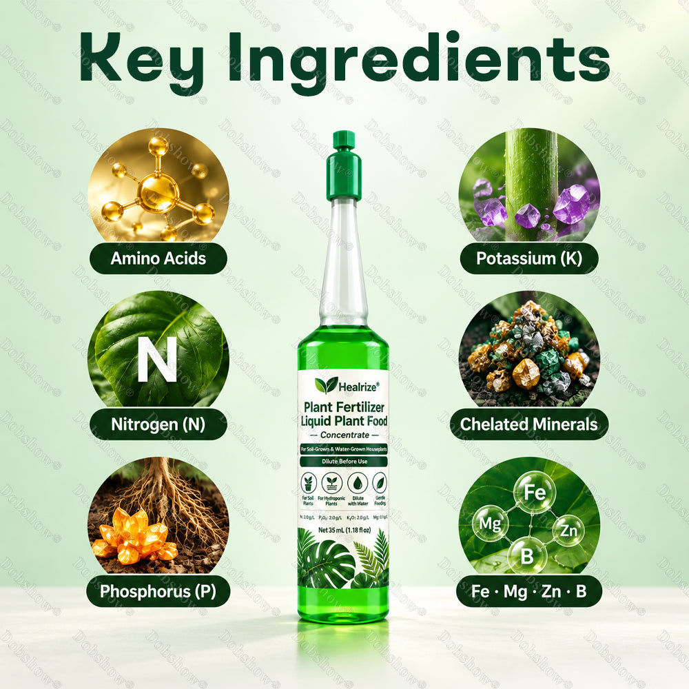 Healrize® Plant Fertilizer Liquid Plant Food Concentrate 33 mL bottle