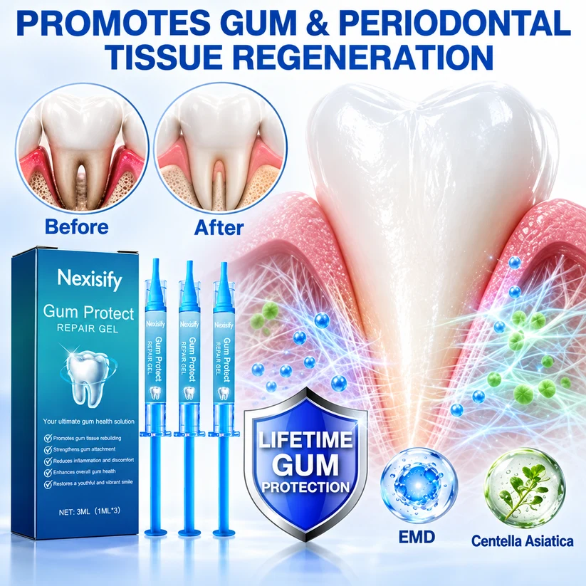 Nexisify gum-care gel for targeted gum-line application