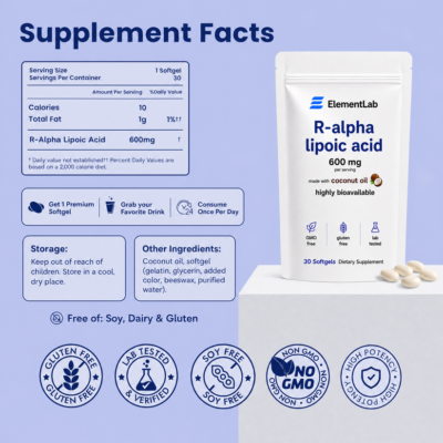 ElementLab R-Alpha Lipoic Acid 600mg